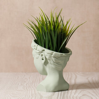 Venus Elegance: Eco-Friendly 3D-Printed Head Planter - Sage