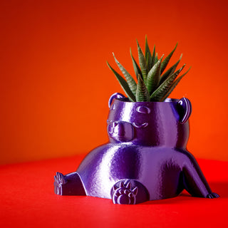Eco-Friendly Dream Bear Plant Pot: Sustainable 3D Printed PLA Home Décor