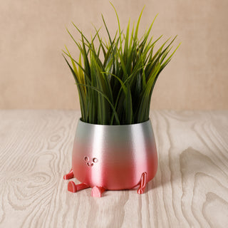 3D Printed Happy Face Planter