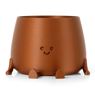 Happy Pot Planter - Brass