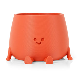 Happy Pot Planter - Matte Red Brick