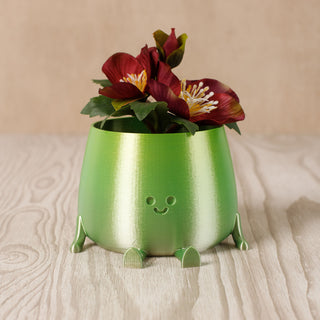 3D Printed Happy Face Planter