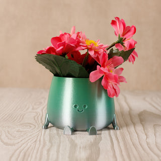 3D Printed Happy Face Planter