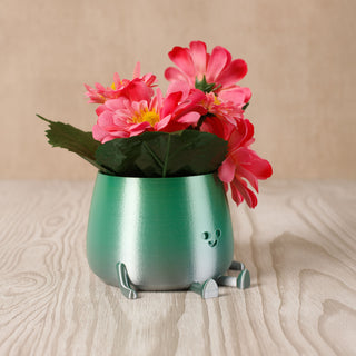 3D Printed Happy Face Planter