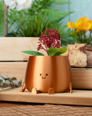 Happy Pot Planter - Copper