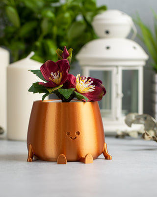 Happy Pot Planter - Copper