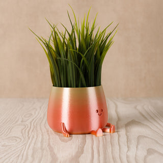 3D Printed Happy Face Planter