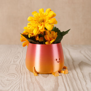 3D Printed Happy Face Planter