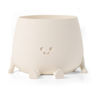 Happy Pot Planter - Milky Matte White