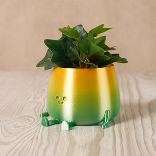 3D Printed Happy Face Planter