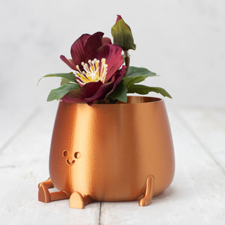 Happy Pot Planter - Copper