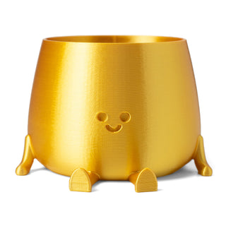 Happy Pot Planter - Gold