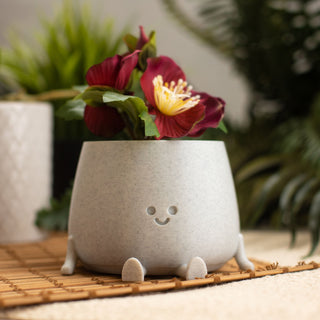 Happy Pot Planter - Marble