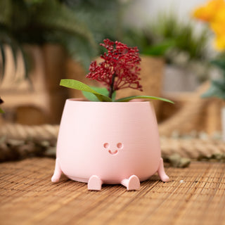 Happy Pot Planter - Peach Pink