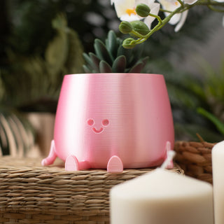 Happy Pot Planter - Silk Pink