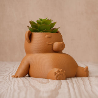 Eco-Friendly Dream Bear Plant Pot: Sustainable 3D Printed PLA Home Décor