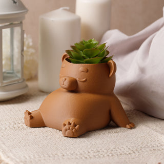 Eco-Friendly Dream Bear Plant Pot: Sustainable 3D Printed PLA Home Décor