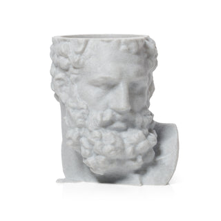 Hercules' Strength: Eco-friendly Greek Mythology Inspired Head Planter - Marble Effect