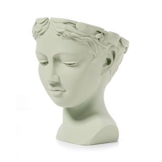 Venus Elegance: Eco-Friendly 3D-Printed Head Planter - Sage