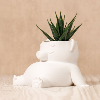 Eco-Friendly Dream Bear Plant Pot: Sustainable 3D Printed PLA Home Décor