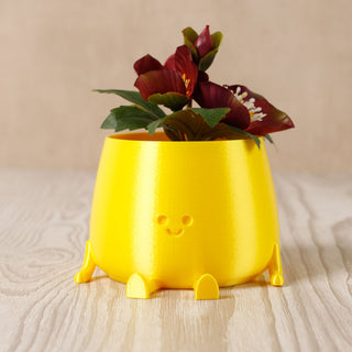 Happy Pot Planter - Silk Yellow