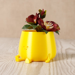 Happy Pot Planter - Silk Yellow