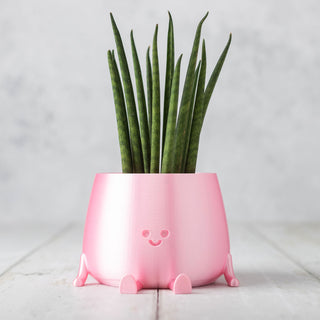 Happy Pot Planter - Silk Pink