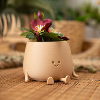 Happy Pot Planter - Wood